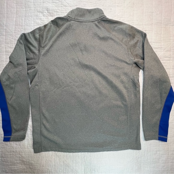 Nike Therma-Fit Sweatshirt Mens Large Gray Blue Pullover Athleisure Quarter Zip - Picture 4 of 7
